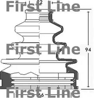 First Line FCB2525 - Manžeta, Pogonska osovina www.molydon.hr