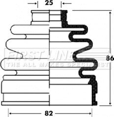 First Line FCB2834 - Manžeta, Pogonska osovina www.molydon.hr