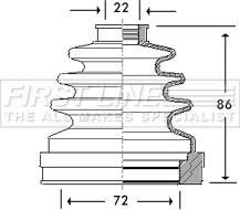 First Line FCB2782 - Manžeta, Pogonska osovina www.molydon.hr