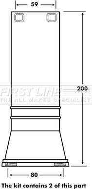 First Line FPK7099 - Komplet za zaštitu od prasine, amortizer www.molydon.hr