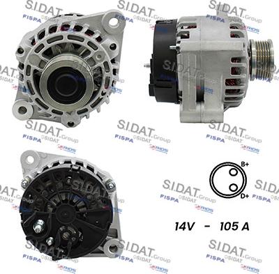 Fispa A12DE0050A2 - Alternator www.molydon.hr