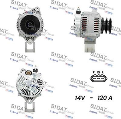 Fispa A12DE1072A2 - Alternator www.molydon.hr