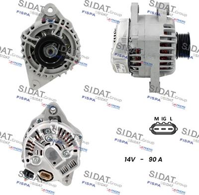 Fispa A12DE1145A2 - Alternator www.molydon.hr