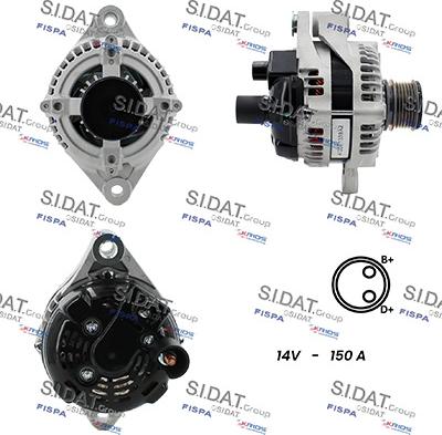 Fispa A12DE1339A2 - Alternator www.molydon.hr