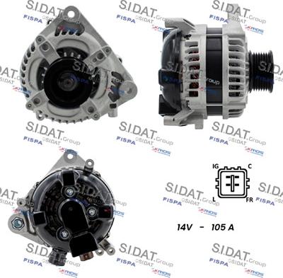 Fispa A12DE1214A2 - Alternator www.molydon.hr