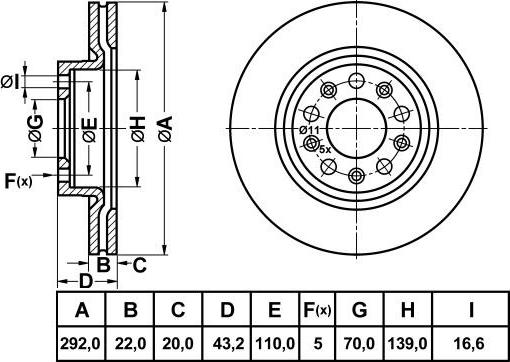 FIT FR0998V - Kočioni disk www.molydon.hr