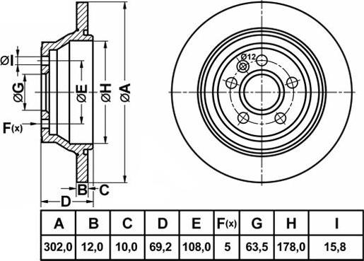 FIT FR0903 - Kočioni disk www.molydon.hr