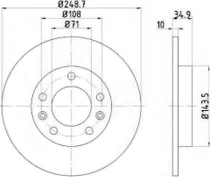 FIT FR0988 - Kočioni disk www.molydon.hr