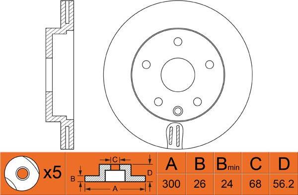 FIT FR0499V - Kočioni disk www.molydon.hr