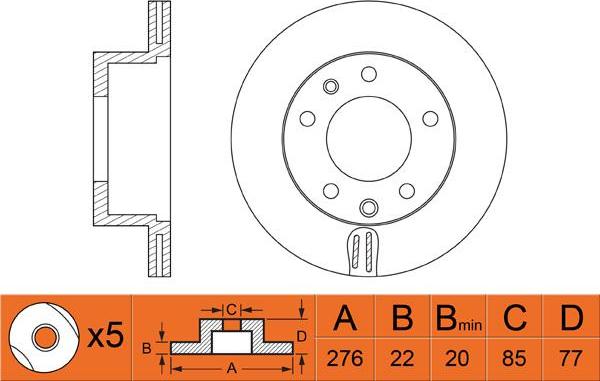 FIT FR0498V - Kočioni disk www.molydon.hr