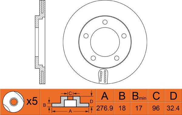 FIT FR0453V - Kočioni disk www.molydon.hr