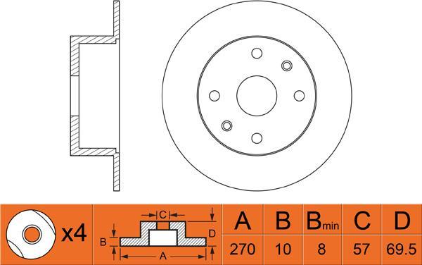 FIT FR0403 - Kočioni disk www.molydon.hr