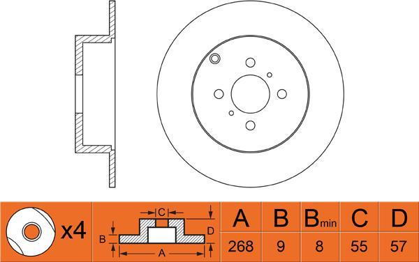 FIT FR0419 - Kočioni disk www.molydon.hr