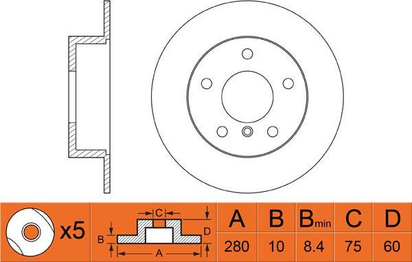 FIT FR0411 - Kočioni disk www.molydon.hr