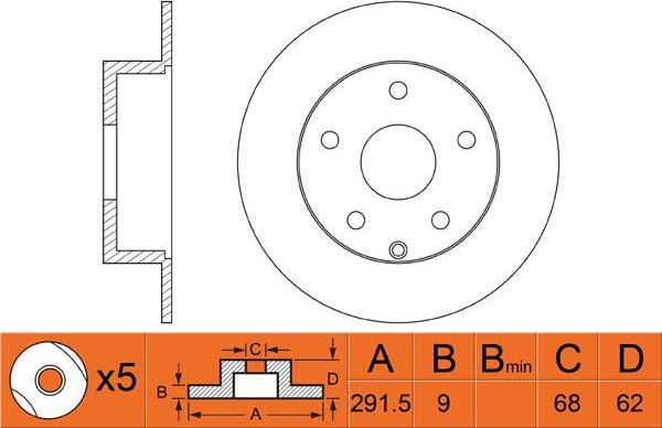 FIT FR0413 - Kočioni disk www.molydon.hr