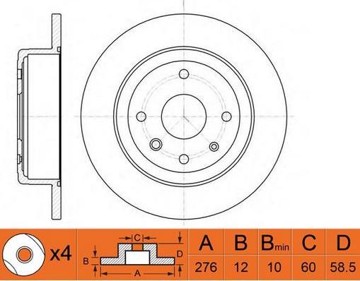 FIT FR0436 - Kočioni disk www.molydon.hr