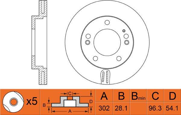 FIT FR0424V - Kočioni disk www.molydon.hr