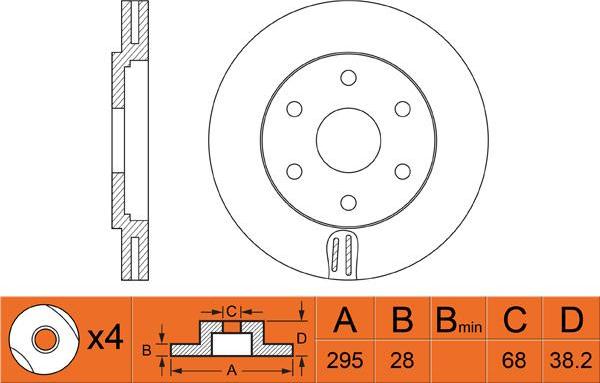 FIT FR0428V - Kočioni disk www.molydon.hr