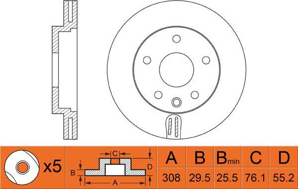 FIT FR0427V - Kočioni disk www.molydon.hr