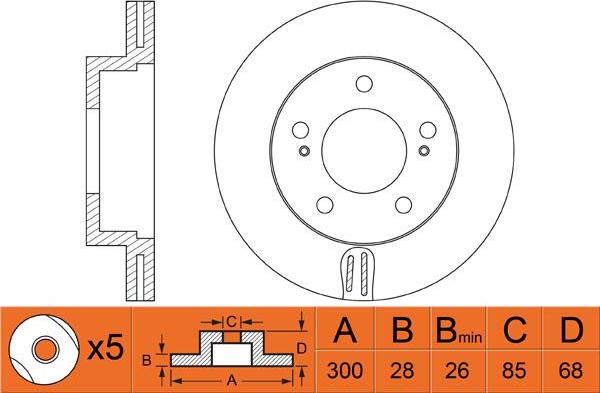 FIT FR0561V - Kočioni disk www.molydon.hr