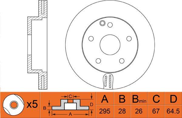 FIT FR0568V - Kočioni disk www.molydon.hr