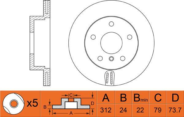 FIT FR0508V - Kočioni disk www.molydon.hr