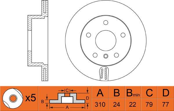 FIT FR0507V - Kočioni disk www.molydon.hr