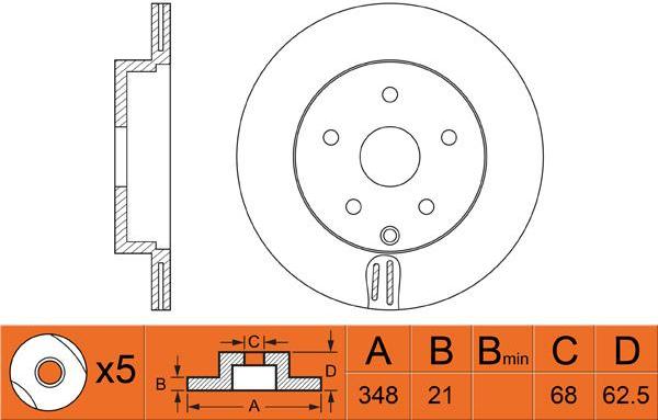 FIT FR0535V - Kočioni disk www.molydon.hr