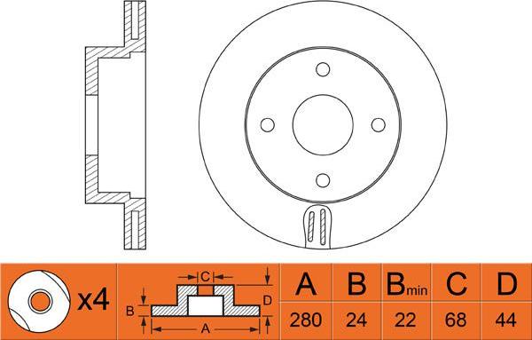 SBS 1815312283 - Kočioni disk www.molydon.hr