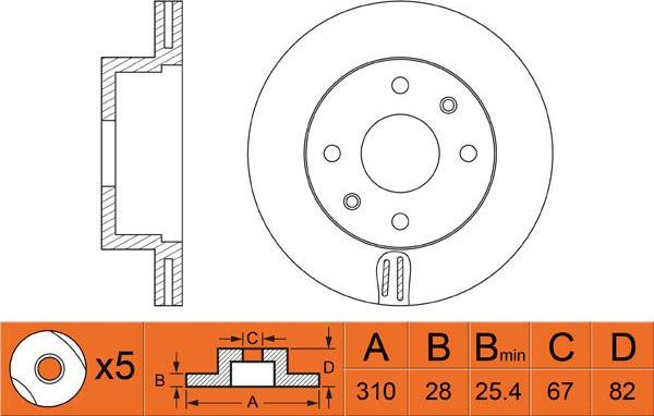 FIT FR0396V - Kočioni disk www.molydon.hr