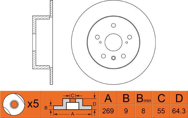 FIT FR0344 - Kočioni disk www.molydon.hr