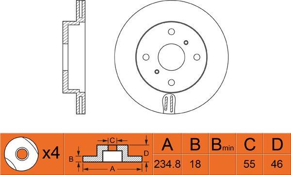 FIT FR0364V - Kočioni disk www.molydon.hr