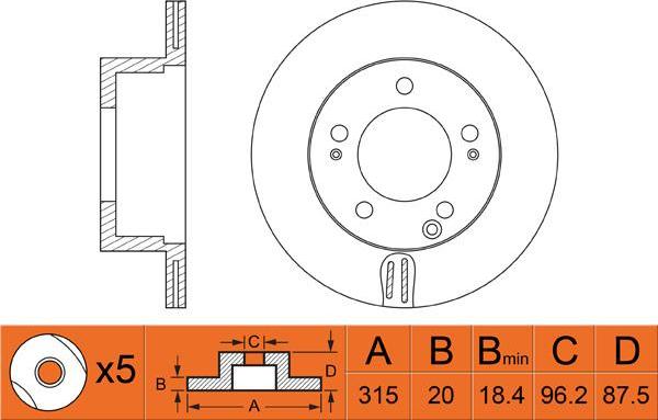 FIT FR0309V - Kočioni disk www.molydon.hr