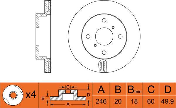 FIT FR0317V - Kočioni disk www.molydon.hr