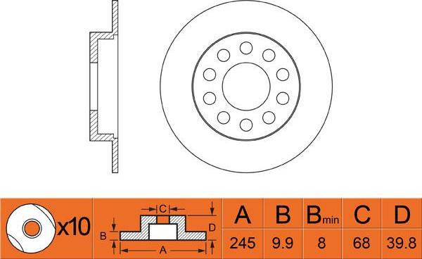 FIT FR0265 - Kočioni disk www.molydon.hr