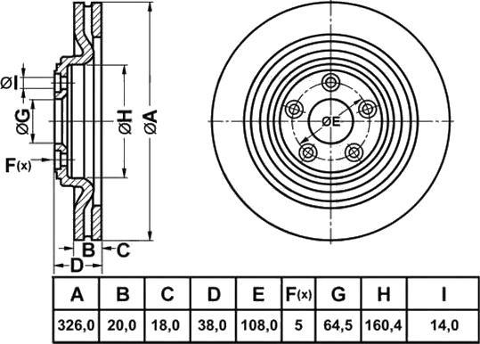 FIT FR1044V - Kočioni disk www.molydon.hr