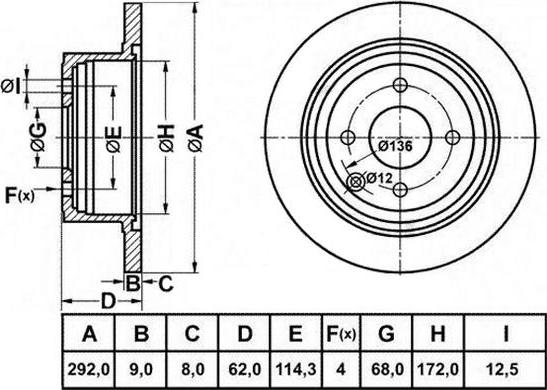 FIT FR1060 - Kočioni disk www.molydon.hr