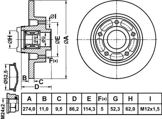 FIT FR1008H - Kočioni disk www.molydon.hr