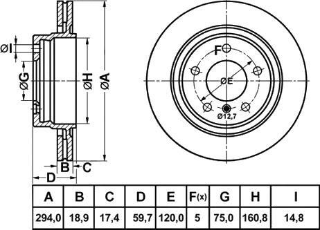 FIT FR1035V - Kočioni disk www.molydon.hr