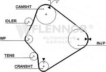 Flennor 4244V - Zupčasti remen  www.molydon.hr