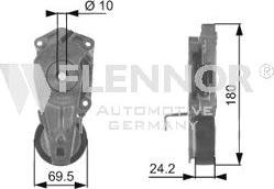 Flennor FA27699 - Vodeći valjak , klinasti rebrasti remen  www.molydon.hr