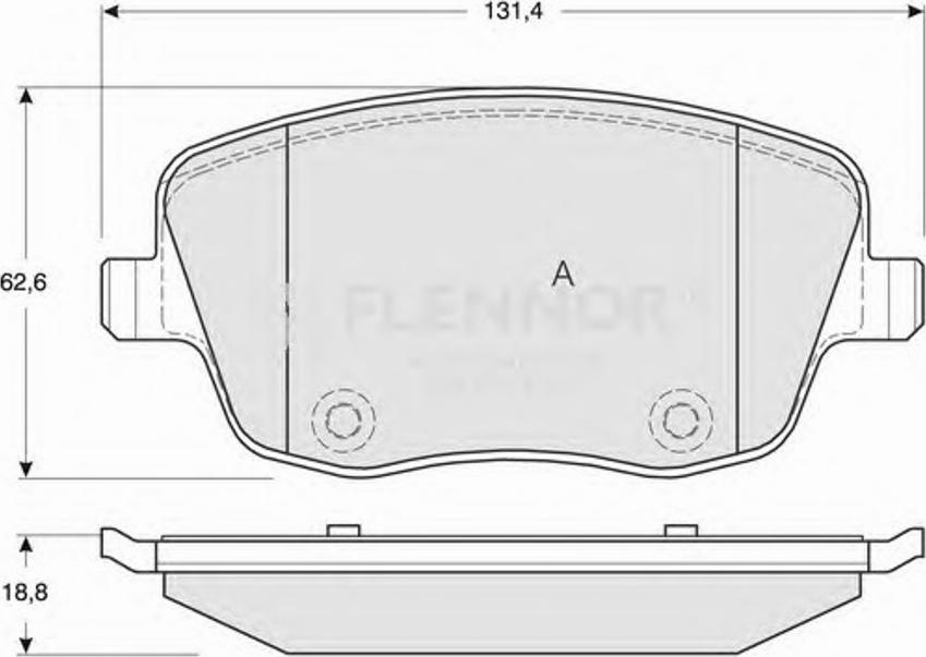 Flennor FB210457 - Komplet Pločica, disk-kočnica www.molydon.hr