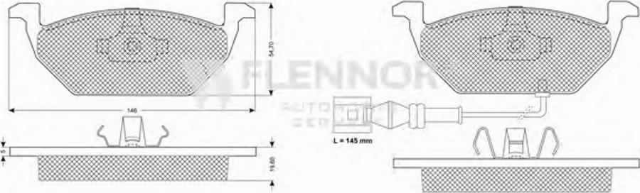 Flennor FB210538 - Komplet Pločica, disk-kočnica www.molydon.hr