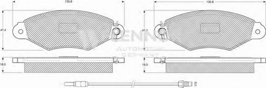 Flennor FB210524 - Komplet Pločica, disk-kočnica www.molydon.hr