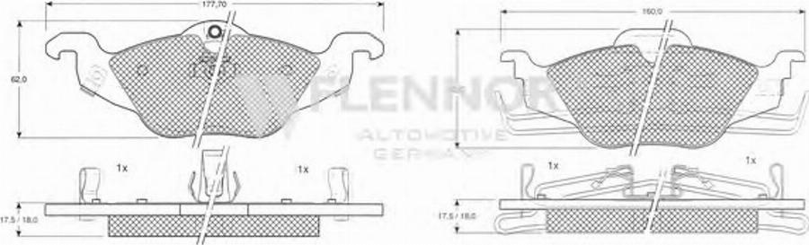 Flennor FB210197 - Komplet Pločica, disk-kočnica www.molydon.hr