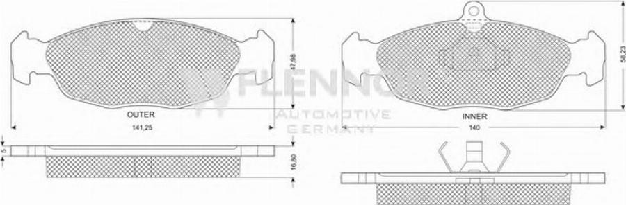 Flennor FB210148 - Komplet Pločica, disk-kočnica www.molydon.hr