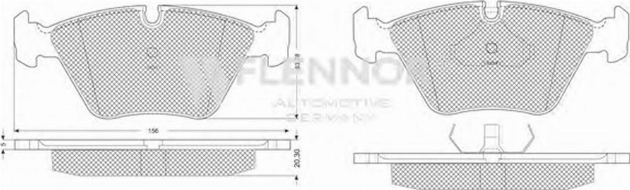 Flennor FB210162 - Komplet Pločica, disk-kočnica www.molydon.hr