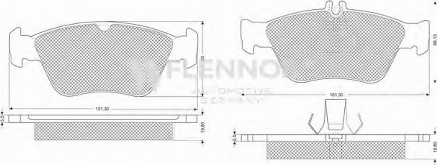 Flennor FB210189 - Komplet Pločica, disk-kočnica www.molydon.hr