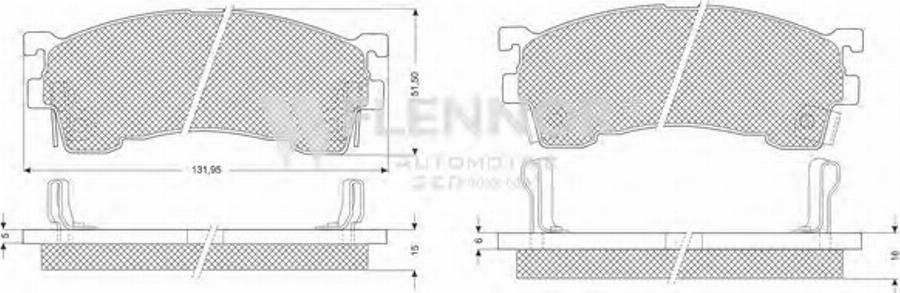 Flennor FB210187 - Komplet Pločica, disk-kočnica www.molydon.hr