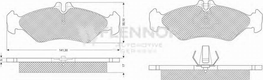 Flennor FB210252 - Komplet Pločica, disk-kočnica www.molydon.hr